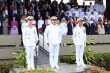 O vice-almirante Adriano Marcelino Batista assume o comando. Foto: Sidney Oliveira/Ascom Uepa.