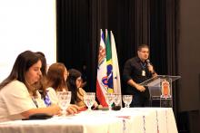 Lançamento do Programa PET - Saúde Digital do Campus de  Ananindeua. O lançamento aconteceu no auditório da Usina da Paz do Icuí-Guajará, na tarde da quinta-feira, 21. Na foto, o professor da Uepa, João Sérgio Foto: Sidney Oliveira/Ascom Uepa.