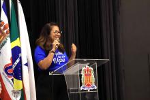 Lançamento do Programa PET - Saúde Digital do Campus de  Ananindeua. O lançamento aconteceu no auditório da Usina da Paz do Icuí-Guajará, na tarde da quinta-feira, 21. Na foto, a Vice-reitora, professora Ilma Pastana. Foto: Sidney Oliveira/Ascom Uepa.