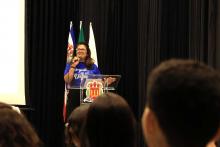 Lançamento do Programa PET - Saúde Digital do Campus de  Ananindeua. O lançamento aconteceu no auditório da Usina da Paz do Icuí-Guajará, na tarde da quinta-feira, 21. Na foto, a Vice-reitora, professora Ilma Pastana. Foto: Sidney Oliveira/Ascom Uepa.