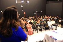 Lançamento do Programa PET - Saúde Digital do Campus de  Ananindeua. O lançamento aconteceu no auditório da Usina da Paz do Icuí-Guajará, na tarde da quinta-feira, 21. Foto: Sidney Oliveira/Ascom Uepa.