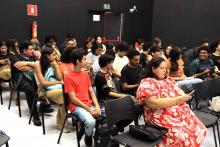 Lançamento do Programa PET - Saúde Digital do Campus de  Ananindeua. O lançamento aconteceu no auditório da Usina da Paz do Icuí-Guajará, na tarde da quinta-feira, 21. Foto: Sidney Oliveira/Ascom Uepa.