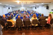 Cerimônia de recondução do diretor e posse do vice-diretor do Centro de Ciências Biológicas e da Saúde (CCBS), professores Emanuel Soares de Sousa e Smayk Sousa. Foto: Sidney Oliveira/Ascom Uepa