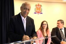 Cerimônia de recondução do diretor e posse do vice-diretor do Centro de Ciências Biológicas e da Saúde (CCBS), professores Emanuel Soares de Sousa e Smayk Sousa. Na foto, o professor Emanuel Soares de Sousa. Foto: Sidney Oliveira/Ascom Uepa