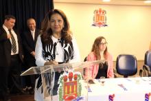 Cerimônia de recondução do diretor e posse do vice-diretor do Centro de Ciências Biológicas e da Saúde (CCBS), professores Emanuel Soares de Sousa e Smayk Sousa. Na foto, a vice-reitora, Ilma Pastana. Foto: Sidney Oliveira/Ascom Uepa