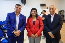 Cerimônia de recondução do diretor e posse do vice-diretor do Centro de Ciências Biológicas e da Saúde (CCBS), professores Emanuel Soares de Sousa e Smayk Sousa. Foto: Sidney Oliveira/Ascom Uepa