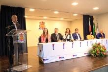 Cerimônia de recondução do diretor e posse do vice-diretor do Centro de Ciências Biológicas e da Saúde (CCBS), professores Emanuel Soares de Sousa e Smayk Sousa. Na foto, o professor Emanuel Soares de Sousa. Foto: Sidney Oliveira/Ascom Uepa