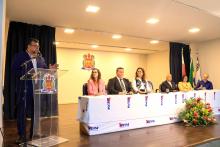 Cerimônia de recondução do diretor e posse do vice-diretor do Centro de Ciências Biológicas e da Saúde (CCBS), professores Emanuel Soares de Sousa e Smayk Sousa. Na foto, o reitor Clay Chagas. Foto: Sidney Oliveira/Ascom Uepa