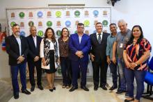 Cerimônia de recondução do diretor e posse do vice-diretor do Centro de Ciências Biológicas e da Saúde (CCBS), professores Emanuel Soares de Sousa e Smayk Sousa. Foto: Sidney Oliveira/Ascom Uepa