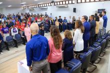 Cerimônia de posse da nova direção do Centro de Ciências Sociais e Educação (CCSE). Foto: Sidney Oliveira/Ascom Uepa
