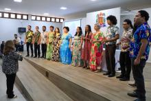 Cerimônia de posse da nova direção do Centro de Ciências Sociais e Educação (CCSE). Na foto, o grupo de música, madrigal. Foto: Sidney Oliveira/Ascom Uepa