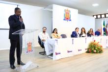 Foi realizada na manhã de hoje, a cerimônia de posse do professor Frederico  Bicalho e da professora Edina Fialho aos cargos de diretor e vice-diretora, respectivamente do Centro de Ciências Sociais e Educação (CCSE). Na foto, a professor Frederico Bicalho. Foto: Sidney Oliveira/Ascom Uepa