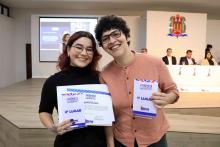 Na noite de ontem, segunda - feira, 9, foi celebrada a entrega da premiação do melhor TCC 2024, no auditório Paulo Freire do Centro de Ciências Sociais e Educação (CCSE). Foto: Sidney Oliveira/Ascom Uepa.