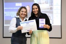 Na noite de ontem, segunda - feira, 9, foi celebrada a entrega da premiação do melhor TCC 2024, no auditório Paulo Freire do Centro de Ciências Sociais e Educação (CCSE). Foto: Sidney Oliveira/Ascom Uepa.