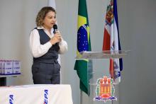 Na noite de ontem, segunda - feira, 9, foi celebrada a entrega da premiação do melhor TCC 2024, no auditório Paulo Freire do Centro de Ciências Sociais e Educação (CCSE). Foto: Sidney Oliveira/Ascom Uepa.