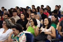 Na noite de ontem, segunda - feira, 9, foi celebrada a entrega da premiação do melhor TCC 2024, no auditório Paulo Freire do Centro de Ciências Sociais e Educação (CCSE). Foto: Sidney Oliveira/Ascom Uepa.