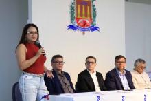 Na noite de ontem, segunda - feira, 9, foi celebrada a entrega da premiação do melhor TCC 2024, no auditório Paulo Freire do Centro de Ciências Sociais e Educação (CCSE). Foto: Sidney Oliveira/Ascom Uepa.