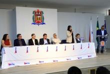 Na noite de ontem, segunda - feira, 9, foi celebrada a entrega da premiação do melhor TCC 2024, no auditório Paulo Freire do Centro de Ciências Sociais e Educação (CCSE). Foto: Sidney Oliveira/Ascom Uepa.