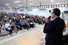 Na noite de ontem, segunda - feira, 9, foi celebrada a entrega da premiação do melhor TCC 2024, no auditório Paulo Freire do Centro de Ciências Sociais e Educação (CCSE). Foto: Sidney Oliveira/Ascom Uepa.