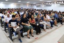 Na noite de ontem, segunda - feira, 9, foi celebrada a entrega da premiação do melhor TCC 2024, no auditório Paulo Freire do Centro de Ciências Sociais e Educação (CCSE). Foto: Sidney Oliveira/Ascom Uepa.