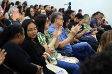 Na noite de ontem, segunda - feira, 9, foi celebrada a entrega da premiação do melhor TCC 2024, no auditório Paulo Freire do Centro de Ciências Sociais e Educação (CCSE). Foto: Sidney Oliveira/Ascom Uepa.