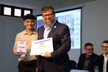 Na noite de ontem, segunda - feira, 9, foi celebrada a entrega da premiação do melhor TCC 2024, no auditório Paulo Freire do Centro de Ciências Sociais e Educação (CCSE). Foto: Sidney Oliveira/Ascom Uepa.