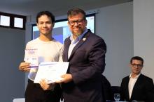 Na noite de ontem, segunda - feira, 9, foi celebrada a entrega da premiação do melhor TCC 2024, no auditório Paulo Freire do Centro de Ciências Sociais e Educação (CCSE). Foto: Sidney Oliveira/Ascom Uepa.