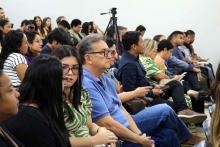 Na noite de ontem, segunda - feira, 9, foi celebrada a entrega da premiação do melhor TCC 2024, no auditório Paulo Freire do Centro de Ciências Sociais e Educação (CCSE). Foto: Sidney Oliveira/Ascom Uepa.