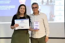 Na noite de ontem, segunda - feira, 9, foi celebrada a entrega da premiação do melhor TCC 2024, no auditório Paulo Freire do Centro de Ciências Sociais e Educação (CCSE). Foto: Sidney Oliveira/Ascom Uepa.