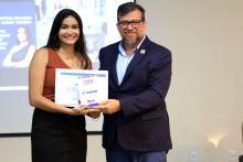 Na noite de ontem, segunda - feira, 9, foi celebrada a entrega da premiação do melhor TCC 2024, no auditório Paulo Freire do Centro de Ciências Sociais e Educação (CCSE). Foto: Sidney Oliveira/Ascom Uepa.