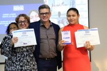 Na noite de ontem, segunda - feira, 9, foi celebrada a entrega da premiação do melhor TCC 2024, no auditório Paulo Freire do Centro de Ciências Sociais e Educação (CCSE). Foto: Sidney Oliveira/Ascom Uepa.