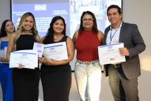 Na noite de ontem, segunda - feira, 9, foi celebrada a entrega da premiação do melhor TCC 2024, no auditório Paulo Freire do Centro de Ciências Sociais e Educação (CCSE). Foto: Sidney Oliveira/Ascom Uepa.