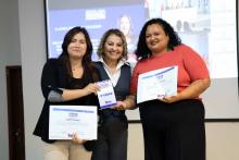 Na noite de ontem, segunda - feira, 9, foi celebrada a entrega da premiação do melhor TCC 2024, no auditório Paulo Freire do Centro de Ciências Sociais e Educação (CCSE). Foto: Sidney Oliveira/Ascom Uepa.