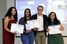 Na noite de ontem, segunda - feira, 9, foi celebrada a entrega da premiação do melhor TCC 2024, no auditório Paulo Freire do Centro de Ciências Sociais e Educação (CCSE). Foto: Sidney Oliveira/Ascom Uepa.