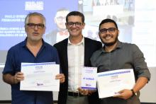 Na noite de ontem, segunda - feira, 9, foi celebrada a entrega da premiação do melhor TCC 2024, no auditório Paulo Freire do Centro de Ciências Sociais e Educação (CCSE). Foto: Sidney Oliveira/Ascom Uepa.