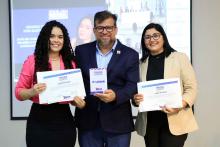 Na noite de ontem, segunda - feira, 9, foi celebrada a entrega da premiação do melhor TCC 2024, no auditório Paulo Freire do Centro de Ciências Sociais e Educação (CCSE). Foto: Sidney Oliveira/Ascom Uepa.