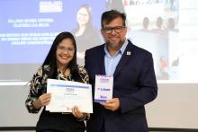 Na noite de ontem, segunda - feira, 9, foi celebrada a entrega da premiação do melhor TCC 2024, no auditório Paulo Freire do Centro de Ciências Sociais e Educação (CCSE). Foto: Sidney Oliveira/Ascom Uepa.