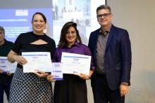 Na noite de ontem, segunda - feira, 9, foi celebrada a entrega da premiação do melhor TCC 2024, no auditório Paulo Freire do Centro de Ciências Sociais e Educação (CCSE). Foto: Sidney Oliveira/Ascom Uepa.