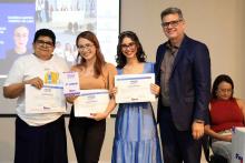 Na noite de ontem, segunda - feira, 9, foi celebrada a entrega da premiação do melhor TCC 2024, no auditório Paulo Freire do Centro de Ciências Sociais e Educação (CCSE). Foto: Sidney Oliveira/Ascom Uepa.