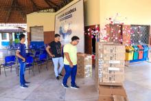 O reitor da Uepa, Clay Anderson Nunes Chagas, visitou o campus XV de Redenção, reuniu com servidores e alunos, e na ocasião também entregou novos equipamentos em cumprimprimento de sua agenda ao campus. Foto: Sidney Oliveira/Ascom Uepa.