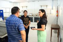 O reitor Clay Anderson Nunes Chagas, visitou o campus XVlll de Cametá e reuniu com servidores e alunos, na sexta-feira, 18. Foto: Sidney Oliveira/Ascom Uepa.