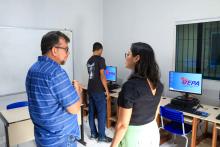 O reitor Clay Anderson Nunes Chagas, visitou o campus XVlll de Cametá e reuniu com servidores e alunos, na sexta-feira, 18. Foto: Sidney Oliveira/Ascom Uepa.