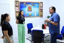 O reitor Clay Anderson Nunes Chagas, visitou o campus XVlll de Cametá e reuniu com servidores e alunos, na sexta-feira, 18. Foto: Sidney Oliveira/Ascom Uepa.