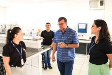 O reitor Clay Anderson Nunes Chagas, visitou o campus XVlll de Cametá e reuniu com servidores e alunos, na sexta-feira, 18. Foto: Sidney Oliveira/Ascom Uepa.