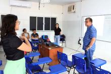 O reitor Clay Anderson Nunes Chagas, visitou o campus XVlll de Cametá e reuniu com servidores e alunos, na sexta-feira, 18. Foto: Sidney Oliveira/Ascom Uepa.