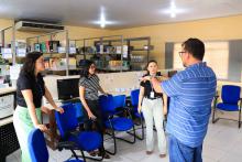 O reitor Clay Anderson Nunes Chagas, visitou o campus XVlll de Cametá e reuniu com servidores e alunos, na sexta-feira, 18. Foto: Sidney Oliveira/Ascom Uepa.