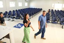 O reitor Clay Anderson Nunes Chagas, visitou o campus XVlll de Cametá e reuniu com servidores e alunos, na sexta-feira, 18. Foto: Sidney Oliveira/Ascom Uepa.