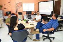 O reitor Clay Anderson Nunes Chagas, visitou o campus XVlll de Cametá e reuniu com servidores e alunos, na sexta-feira, 18. Foto: Sidney Oliveira/Ascom Uepa.