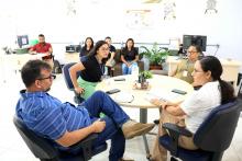 O reitor Clay Anderson Nunes Chagas, visitou o campus XVlll de Cametá e reuniu com servidores e alunos, na sexta-feira, 18. Foto: Sidney Oliveira/Ascom Uepa.