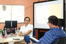 O reitor Clay Anderson Nunes Chagas, visitou o campus XVlll de Cametá e reuniu com servidores e alunos, na sexta-feira, 18. Foto: Sidney Oliveira/Ascom Uepa.